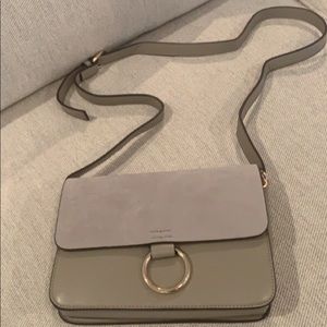 Anja Faux Suede Leather Crossbody Bag, NWOT